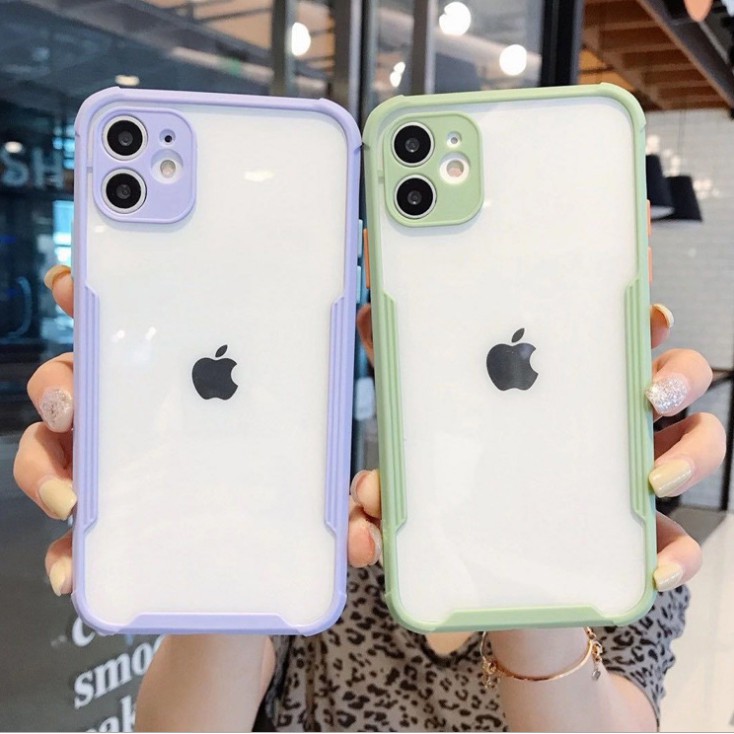 [HOTT] Ốp Trong Suốt Viền Cao Su Chống Sốc Bảo Vệ Camera Dành Cho IPhone 6 --> 11 Pro Max (Tặng Cường Lực 9D + Giấy Lau)