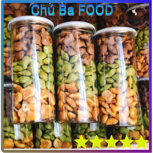 Bánh Gấu Mix 3 Vị 🐻Chú Ba FOOD🐻 | Đồ Ăn Vặt , Kem Truyền thống, Chùm Ngây, Socola 450G(Cả Hộp) | BigBuy360 - bigbuy360.vn