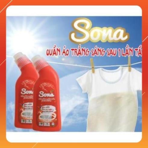 Tẩy trắng tẩy mốc quần áo Hygiene 250ml / SoNa 280ml dùng cho vải trắng và vải màu