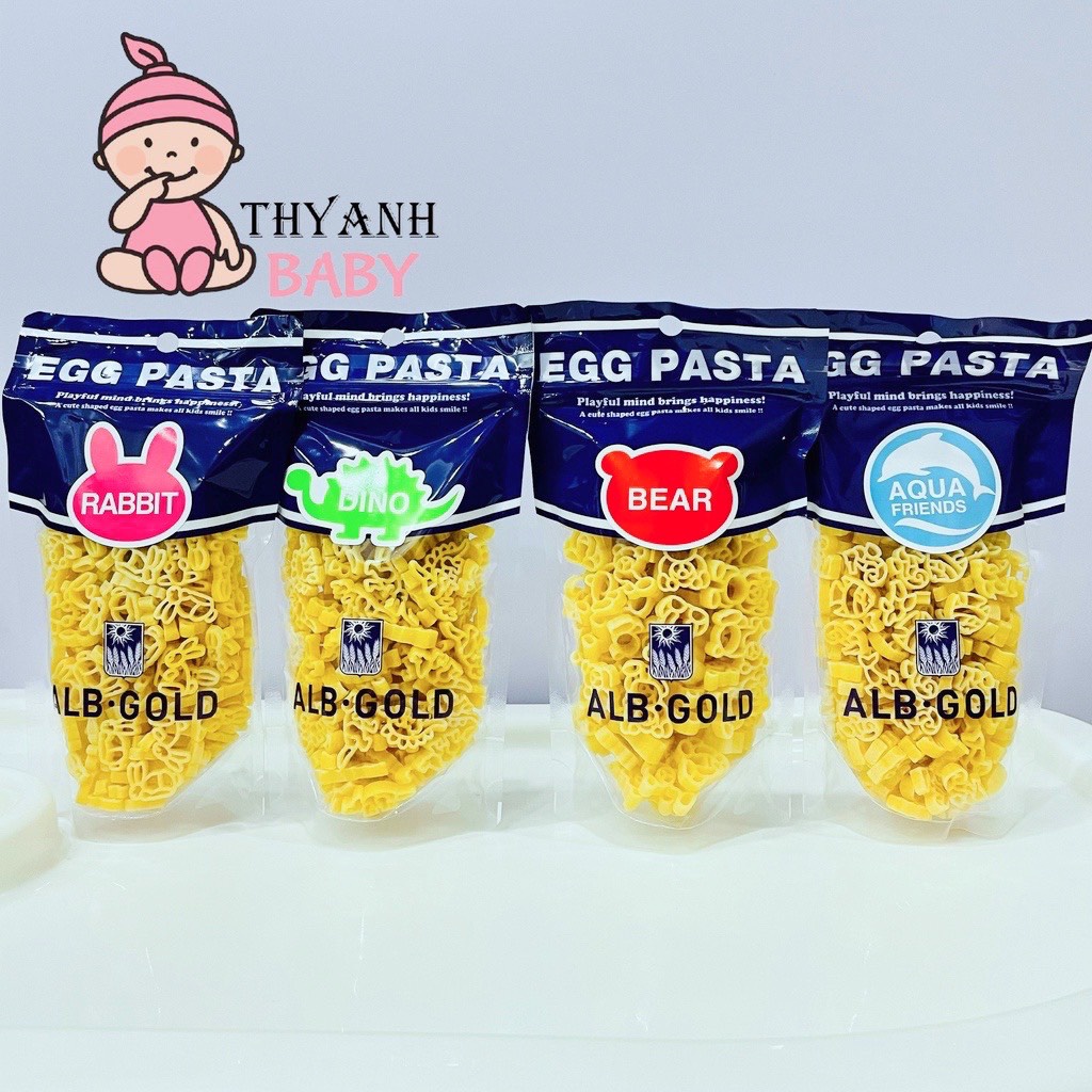Nui trứng Egg Pasta ALB Gold Nhật 90gr cho bé 7m+