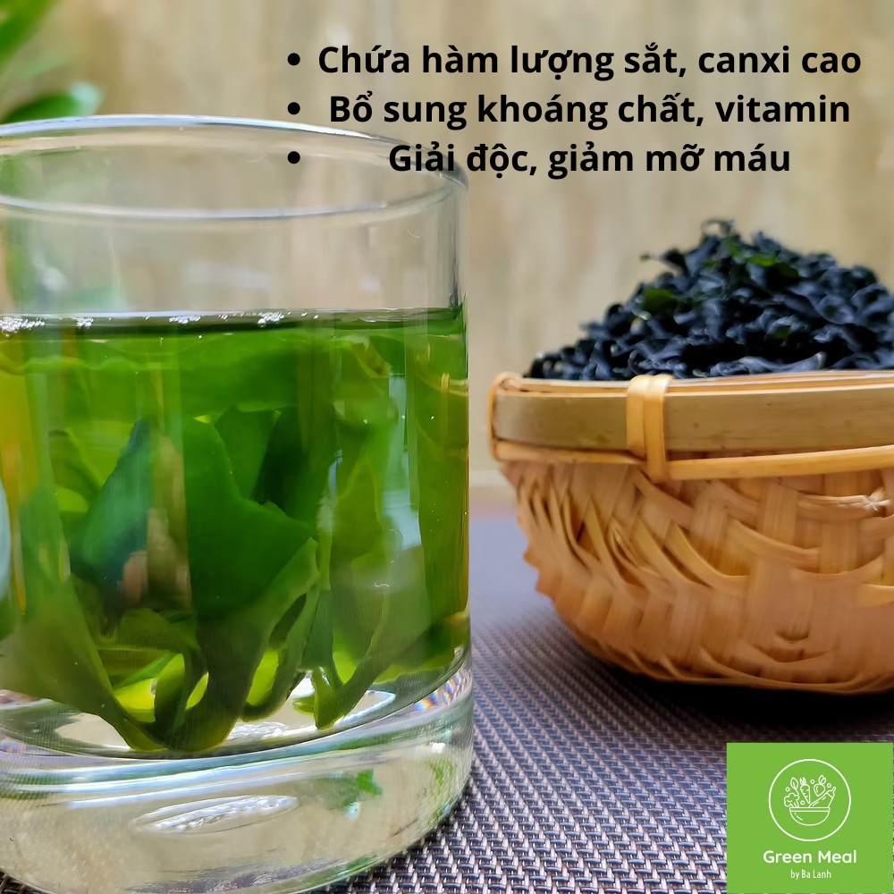 Rong biển sấy khô Wakame gói 100g Organic giàu khoáng chất, dinh dưỡng