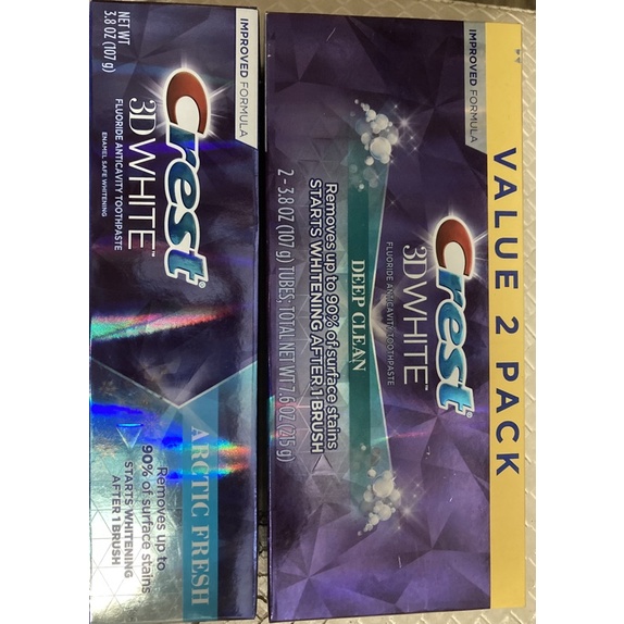 Kem Đánh Trắng Răng Crest 3D White Deep Clean 107g