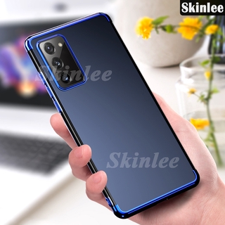 Ốp Điện Thoại Trong Suốt Viền Màu Cho Samsung Galaxy S20 Fe 5g S20Fe S21 S21FE A22 4G 5G A02S A03S A52S M02 M32 M62 Ultra Plus S20 Plus S22 Plus Ultra