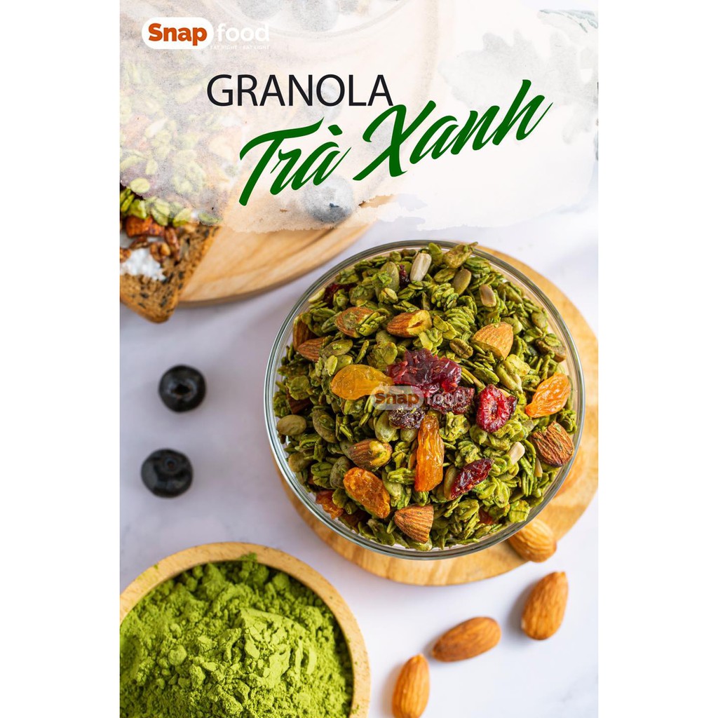 [SNAPSN002 Giảm giá 15%] Ngũ cốc GIẢM CÂN - Ngũ cốc ăn liền GIẢM CÂN  EATCLEAN - Granola vị matcha (500gr) | BigBuy360 - bigbuy360.vn