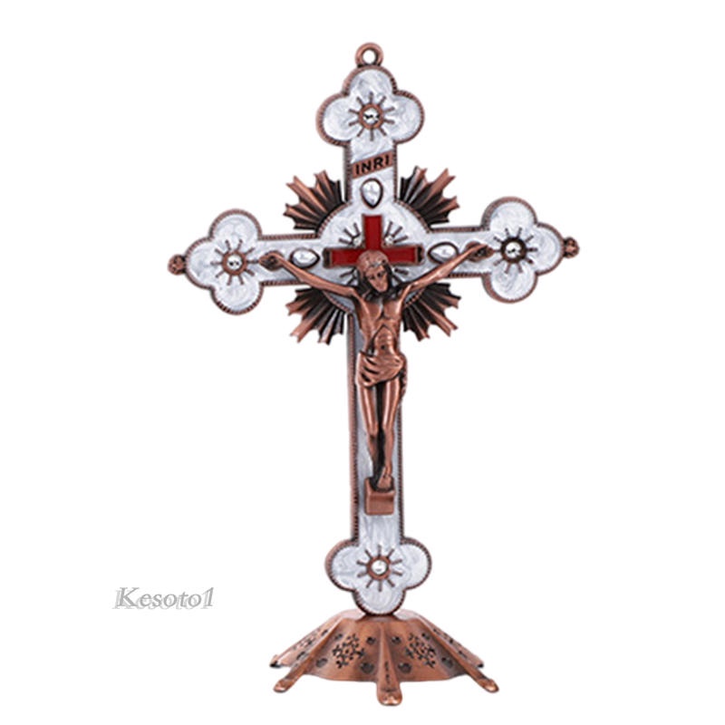 Tượng chúa Jesus trên thánh giá để bàn trang trí