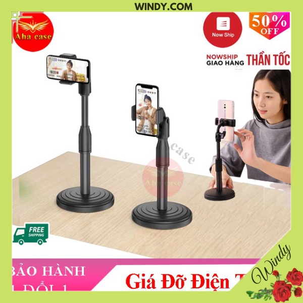 Giá Đỡ Điện Thoại livestream xem video Ổn Định Xoay 360 Độ dùng để Quay Phim Ghi Hình Đa Dụng