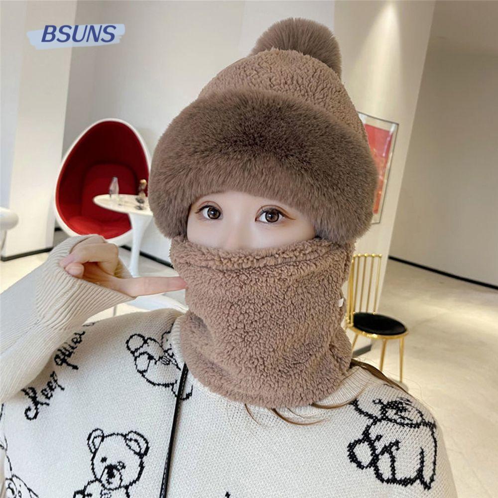 Mũ Beanie Giả Lông Thú Thời Trang