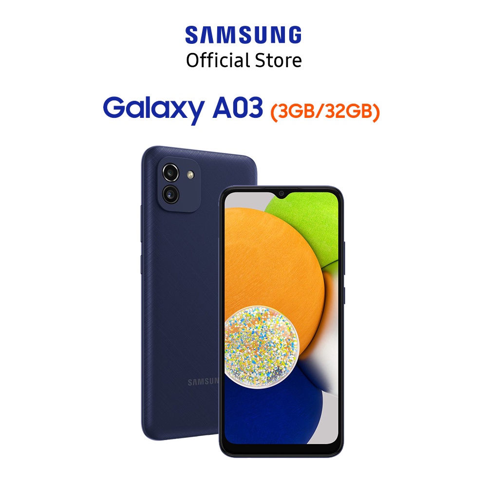 Điện thoại Samsung Galaxy A03 -Hàng Chính hãng