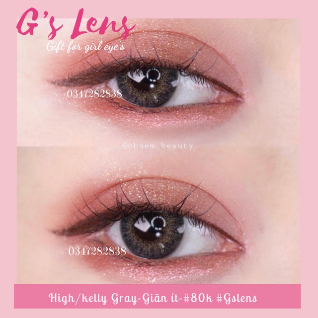 Lens Xám+Nâu 9 mẫu đẹp lung linh (Kính áp tròng Gray+ Brown ảnh thật nhé) 😍