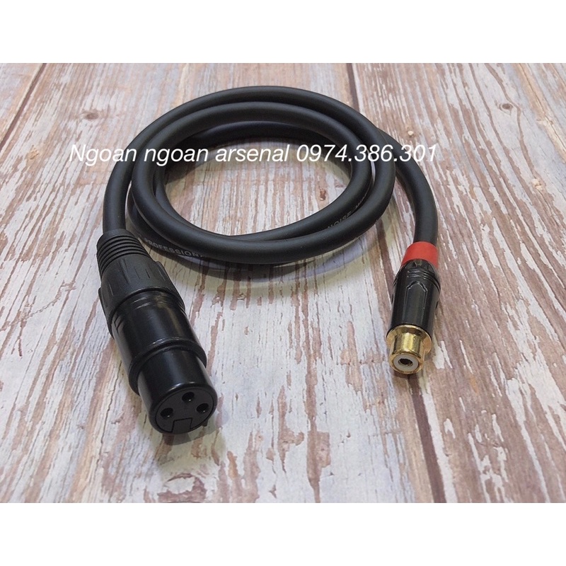 Dây tín hiệu canon XLR đực ra hoa sen rca Av đực hoặc cái hàng chất lượng. Nhận thiết kế theo yêu cầu ❤️