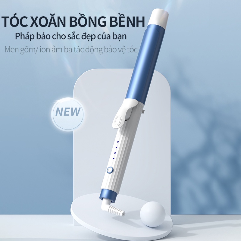 Máy Uốn Tóc Chuyên Nghiệp Chỉnh Nhiệt Trục Phủ Ceramic Tặng Kẹp | Shopee  Việt Nam