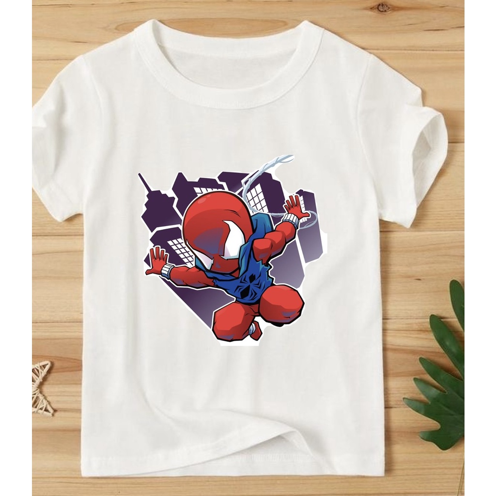 áo thun bé trai siêu anh hùng spider man dễ thương cotton thoải mái chất đẹp giá rẻ