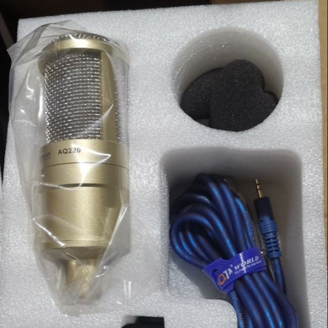 Micro Thu Âm AQTA AQ 220 - Micro Hát Karaoke - Livestream Cao Cấp Chính Hãng Bảo Hành 6 Tháng