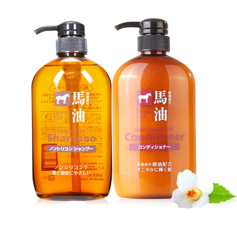 Dầu Xả Mỡ Ngựa Nhật Bản KUMANO ( Chai 600ML) - Hàng Nội Địa Nhật, giúp phục hồi hư tổn, dưỡng ẩm, cho tóc chắc khỏe