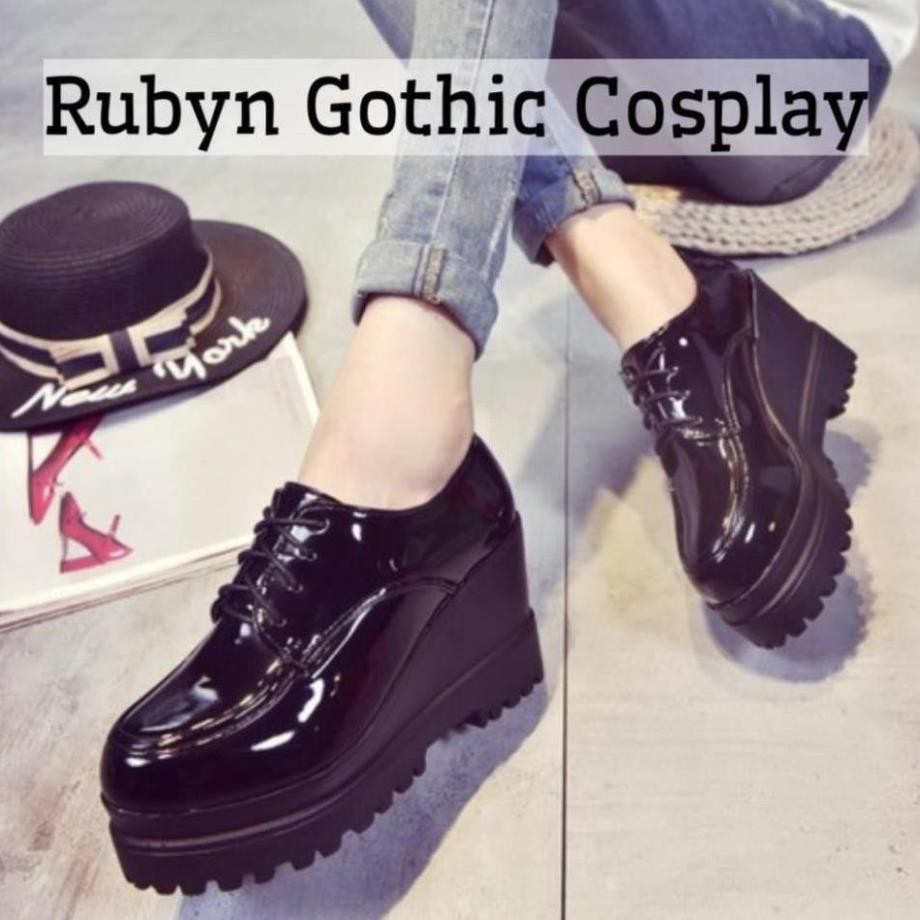 [CÓ SẴN] 🍁Giày oxford độn đế tăng chiều cao 9cm (Tài khoản Shopee duy nhất: gothic.cosplay ) _h911