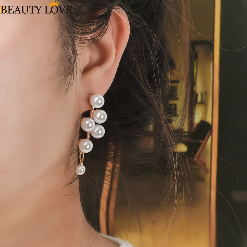 1 Đôi Bông Tai Ngọc Trai / Nho Sang Trọng Thời Trang Cho Nữ