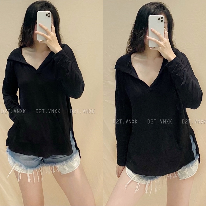 Áo Hoodie Nỉ Da Cá Mịn Hãng Loft Xuất Dư