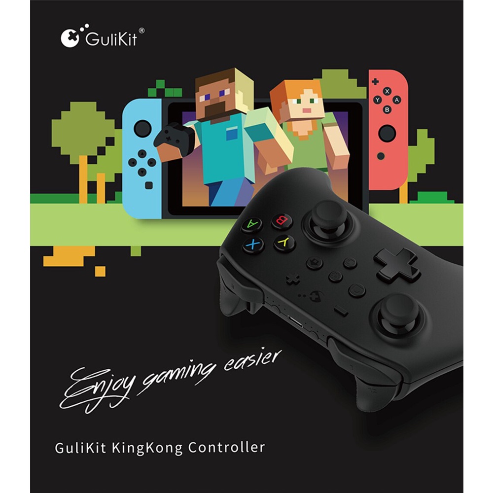 Tay cầm chơi game không dây Bluetooth có bàn di chuột Kingkong GuliKit NS08 Wireless Bluetooth Gamepad