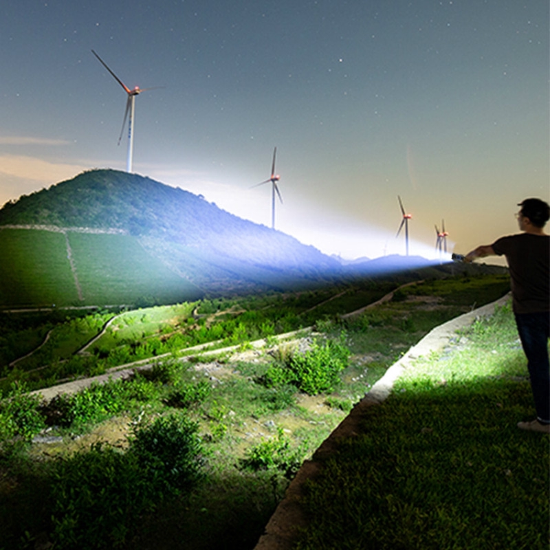 Đèn Pin LED Siêu Mạnh XHP70.2 26.650 XHP50 USB Có Thể Sạc Lại Chiến Thuật Sử Dụng 18650 Zoomable