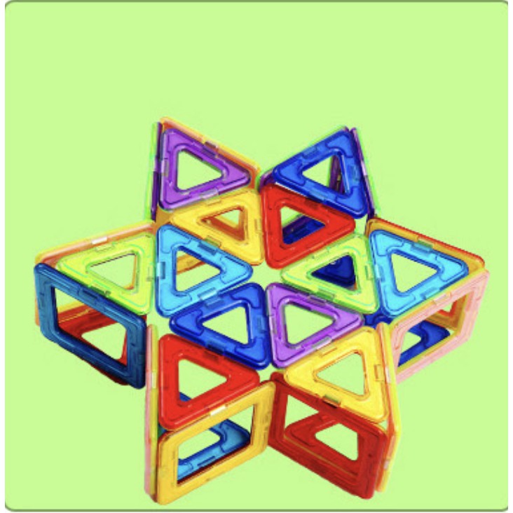 Lắp ghép Xếp hình nam châm Magnetic 4D size lớn - MAGNETIC phát triển tư duy logic