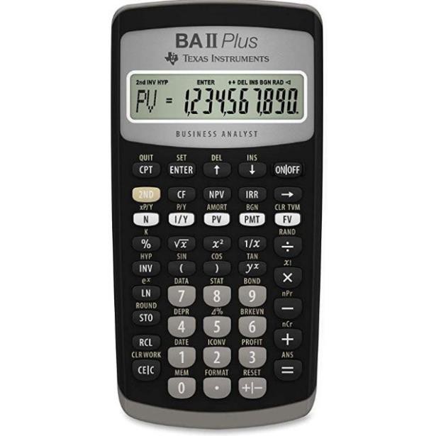 [ thuytien ]Texas Instruments BA II Plus máy tính tài chính*NK032