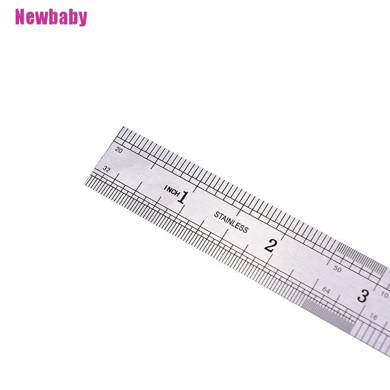 1 Thước Đo Hai Mặt 15cm Bằng Kim Loại Chuyên Dụng