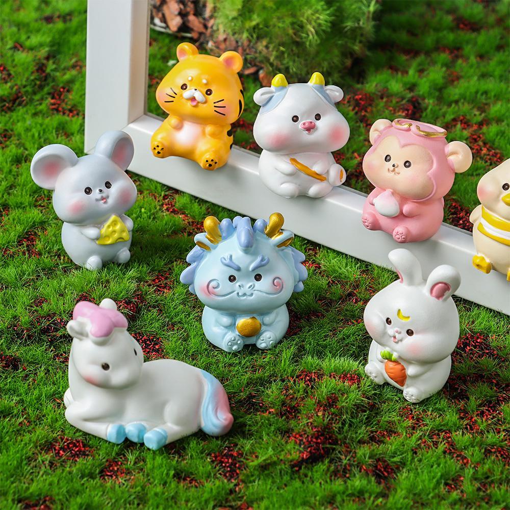 JANE Đồ trang trí Hổ Mini Dễ Thương Dùng Trang Trí Tiểu Cảnh DIY 2022