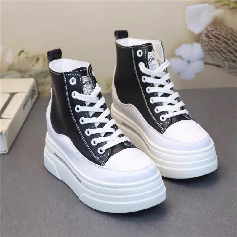 Giầy đế xuồng cao 10cm cao cổ