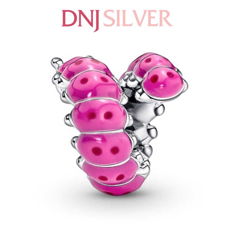[Hàng cao cấp] Charm bạc 925 cao cấp, hàng chuẩn bạc - Charm Cute Curled Caterpillar thích hợp để mix vòng tay charm