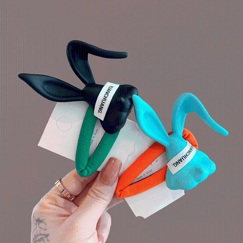 Kẹp Tóc Hình Thỏ Màu Macaron Ngọt Ngào Cho Nữ