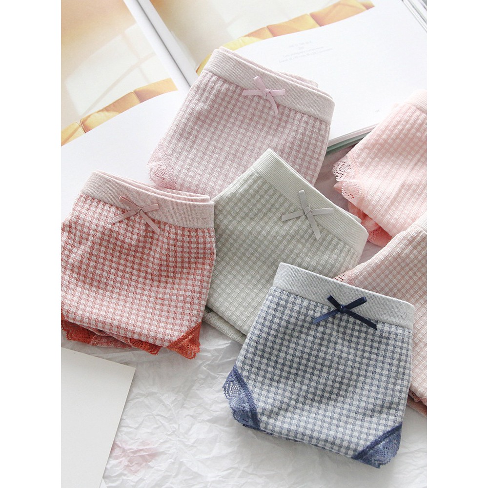 Quần Lót Cotton Muji Kẻ Caro Mềm Mịn Thoáng Mát _ Q2 - S1 | BigBuy360 - bigbuy360.vn