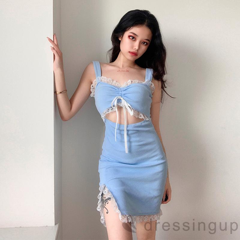 Đầm phối ren thời trang quyến rũ cho nữ size S/M/L | BigBuy360 - bigbuy360.vn