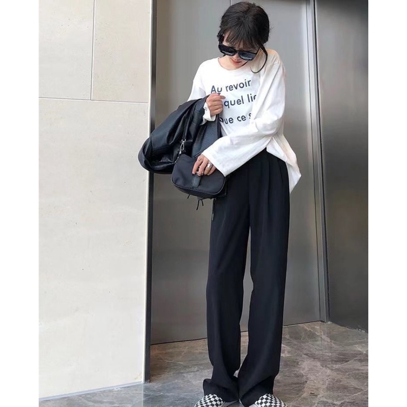 Quần Dài Ống Rộng Thời Trang Mùa Hè Dễ Phối Đồ Cho Nữ