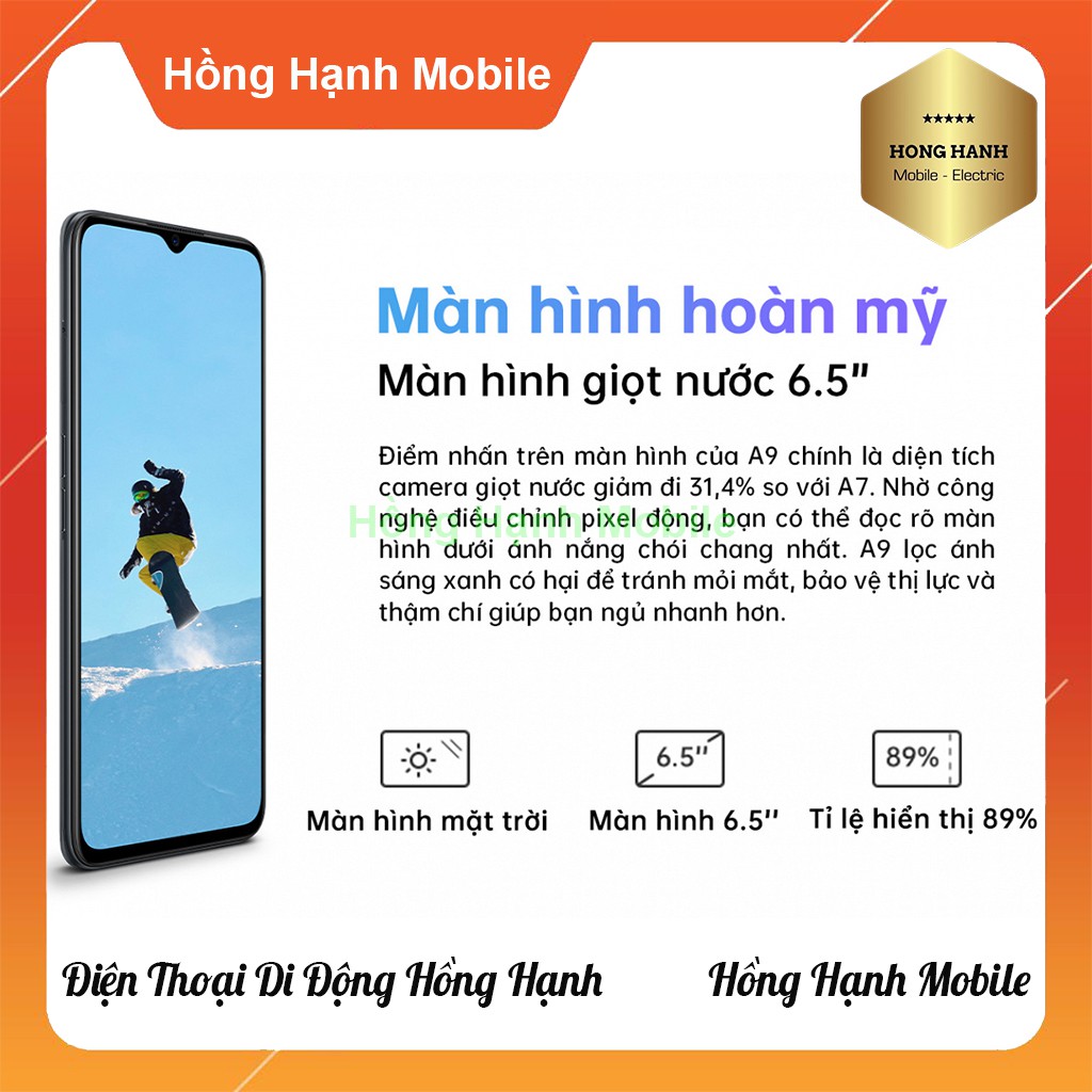 Điện Thoại Oppo A9 8GB/128GB (2020) - Hàng Chính Hãng - Hồng Hạnh Mobile