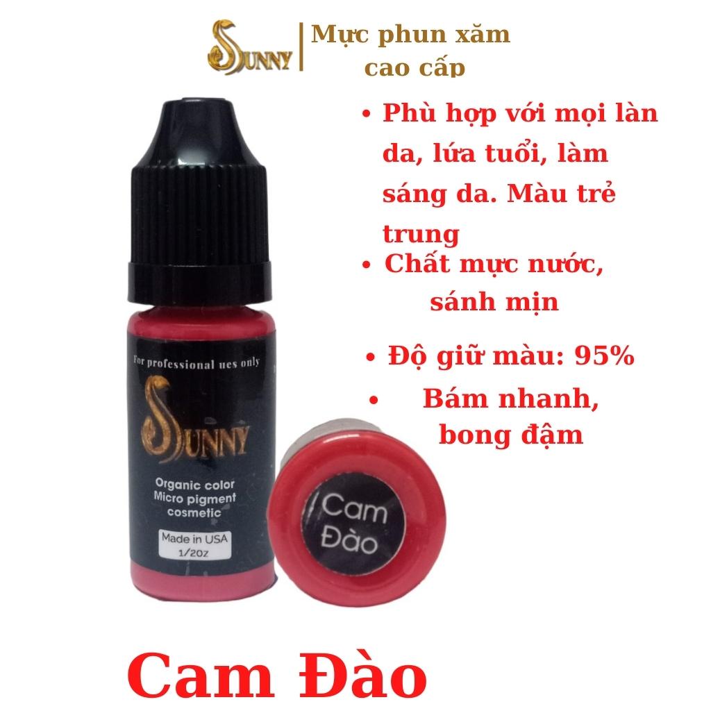 Mực phun xăm môi SUNNY siêu bám màu, mực phun xăm collagen 10ml