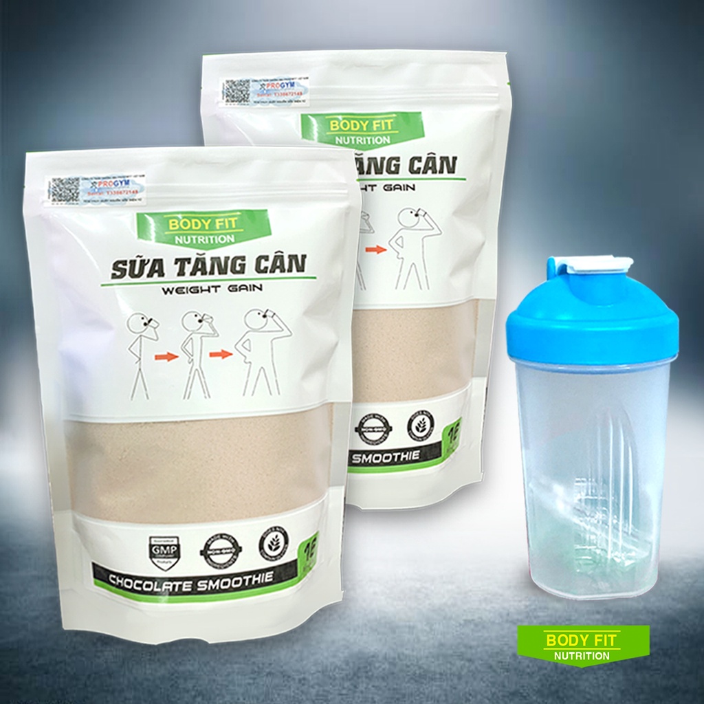 Combo 2 Túi Sữa Tăng Cân BodyFit - Weight Gain + Tặng bình lắc