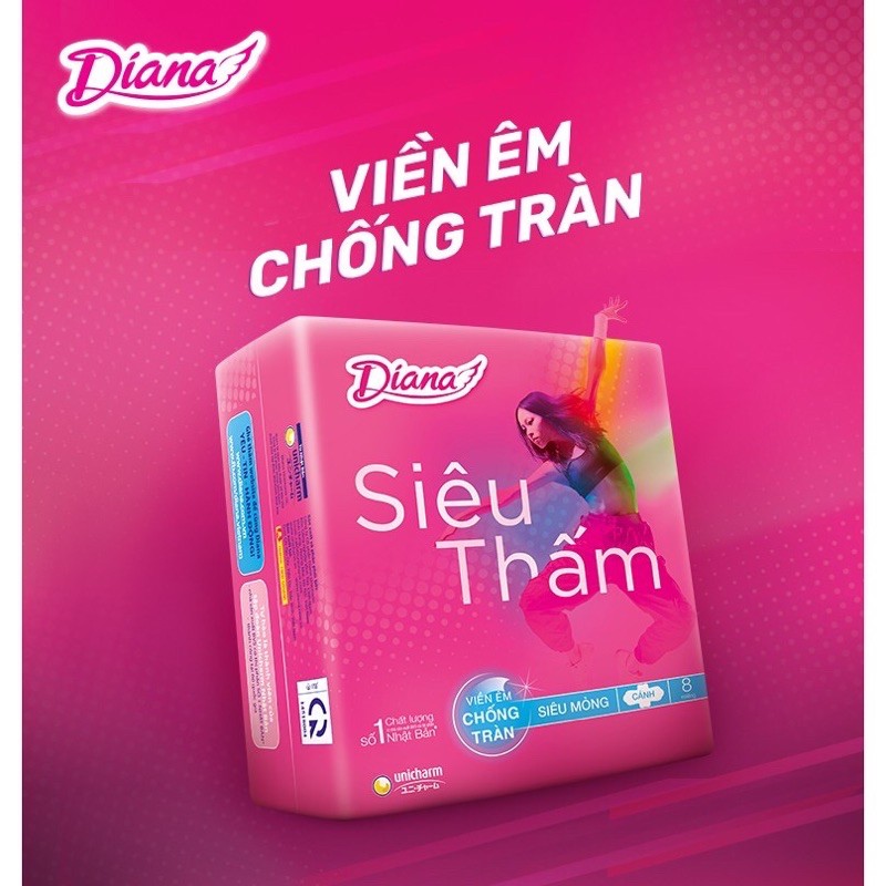 Combo 6 gói băng vệ sinh Diana siêu thấm