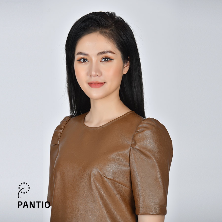 Đầm dạo phố chất liệu da dáng chữ A  FDP52699- PANTIO