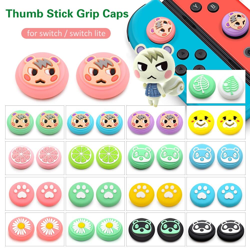 Set 4 Núm Bọc Analog Cho Tay Cầm Nintendo Switch Oled / v2 / Switch Lite Phiên Bản Animal Crossing