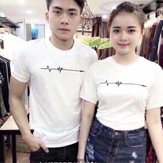 Áo thun cặp nam nữ cổ tròn 462