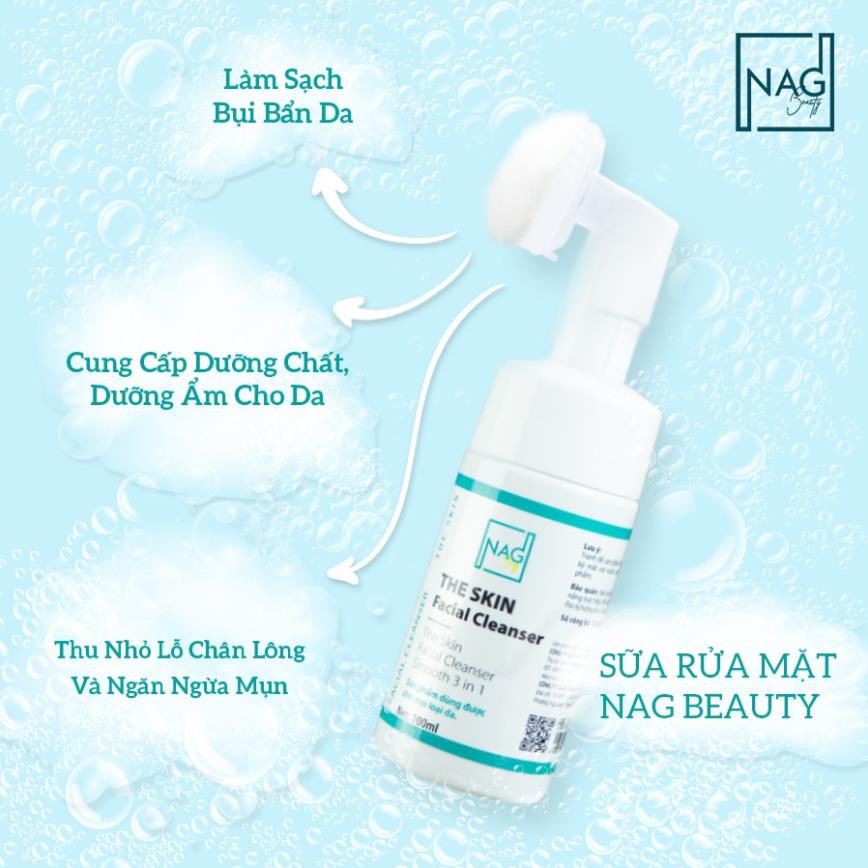 Sữa rửa mặt  - Sữa rửa mặt cho da nhạy cảm (100ml), The Skin Facial Cleanser NAG Beauty | BigBuy360 - bigbuy360.vn