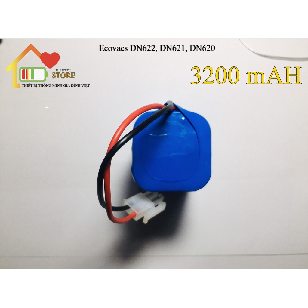 (CHÍNH HÃNG BẢO HÀNH 9 THÁNG ) PIN ROBOT HÚT BỤI ECOVACS DL33, DL35, DL33 MAX ( DL CAO 3200 mAH)