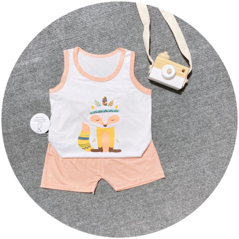 Bộ Ba Lỗ Thun Lạnh hình Quần Màu Cho Bé ( Hàng loại 1)