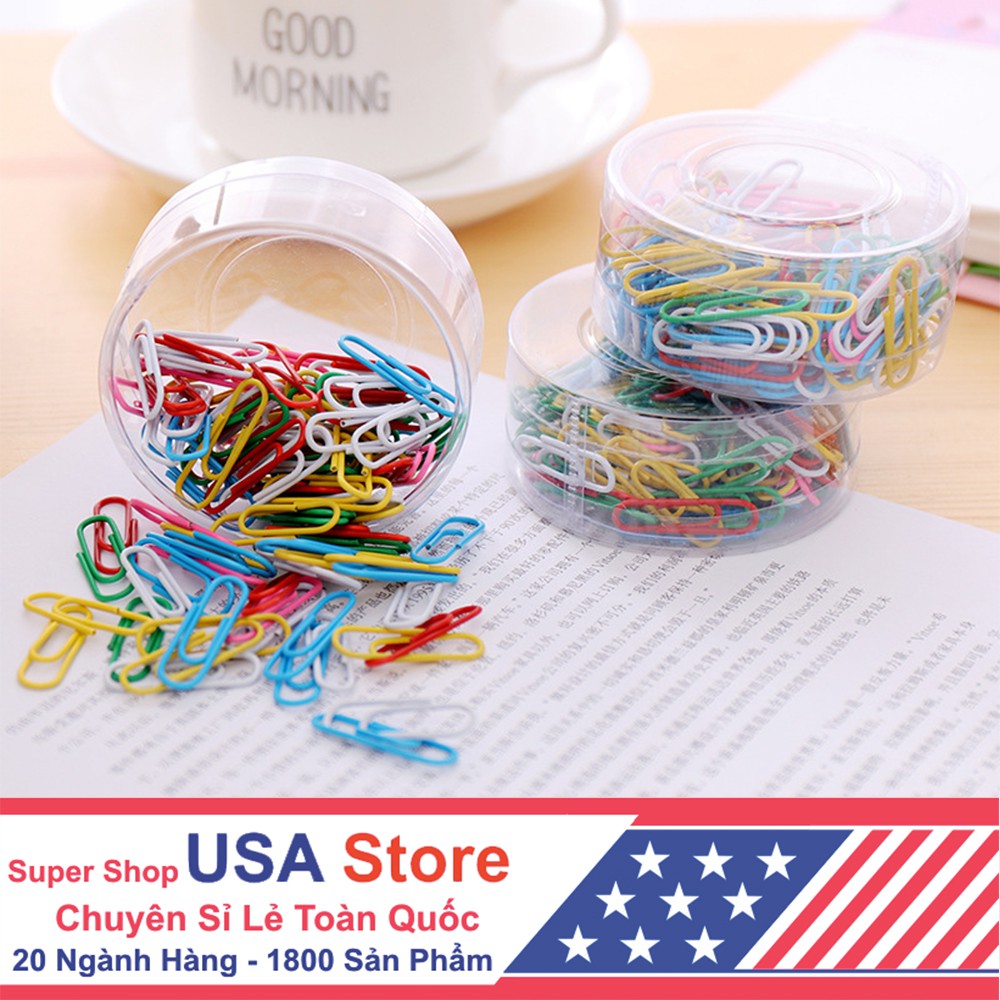 Set 70 Ghim Cài Văn Phòng Nhiều Màu