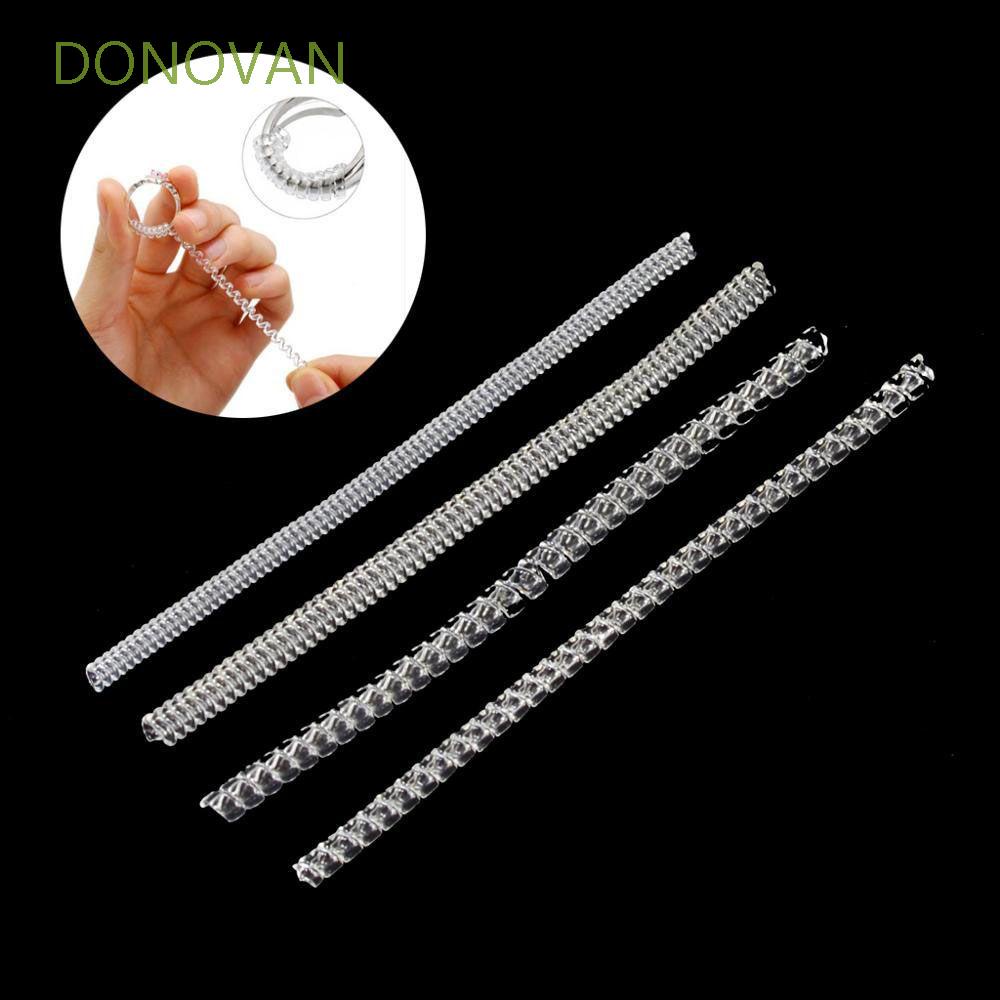 Set vòng quấn làm dày hỗ trợ điều chỉnh kích thước nhẫn 4 size màu sắc trong suốt