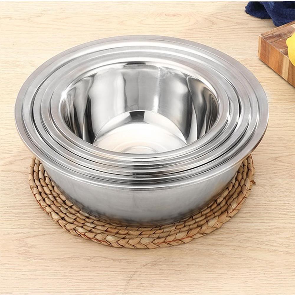 Bộ 5 thố bát tròn Inox đồ dùng phòng bếp đa năng mã- Kami 20019