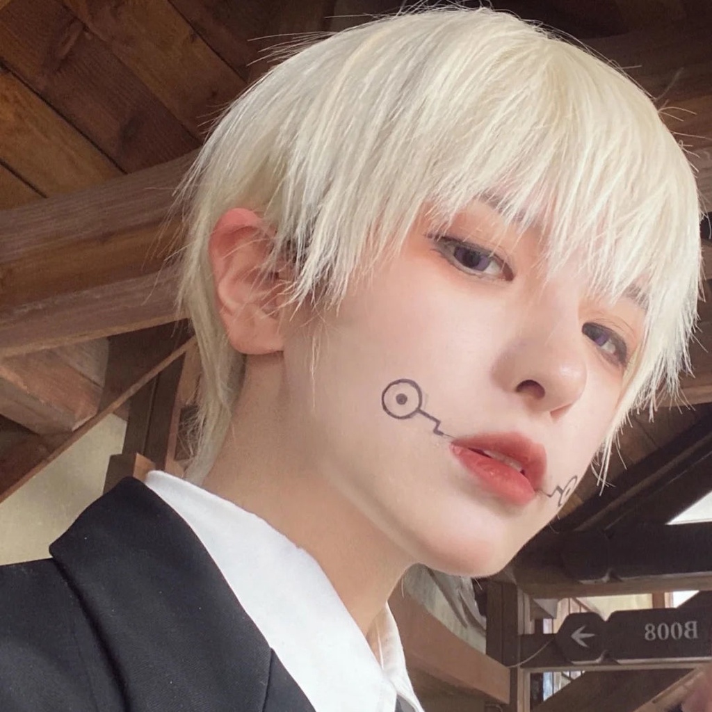 Tóc Giả Ngắn Hóa Trang Nhân Vật Anime Zhengtai Phong Cách Nhật Bản Cho Nam