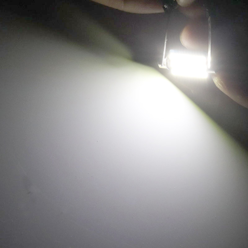 1 Đèn LED Canbus Festoon 31mm 36mm 39mm 42mm Ánh Sáng Trắng C10W Cho Xe Hơi