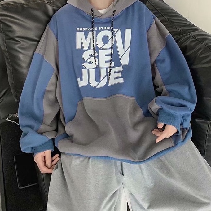 Áo khoác hoodie nam in chữ thời trang Hàn Quốc trẻ trung cho new Hàn Quốc áo dài tay unisex in hoa top bigsize fashion áo len nam