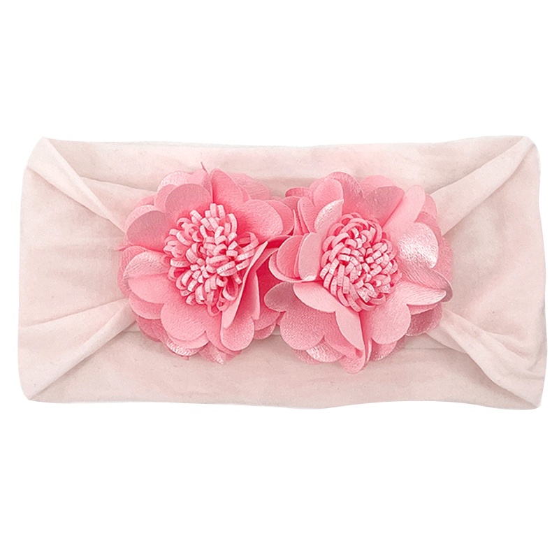 Băng Cài Đầu Bằng Nylon Mềm Co Giãn In Hoa Dành Cho Bé Gái Sơ Sinh
